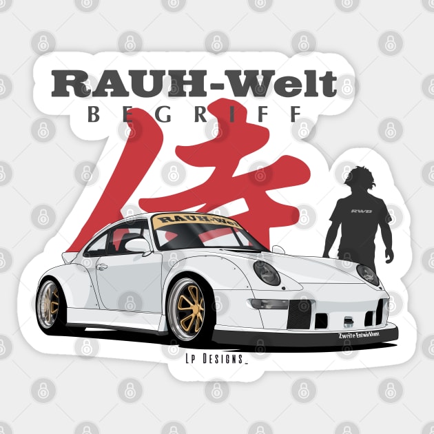 RWB 911 Sticker by LpDesigns_